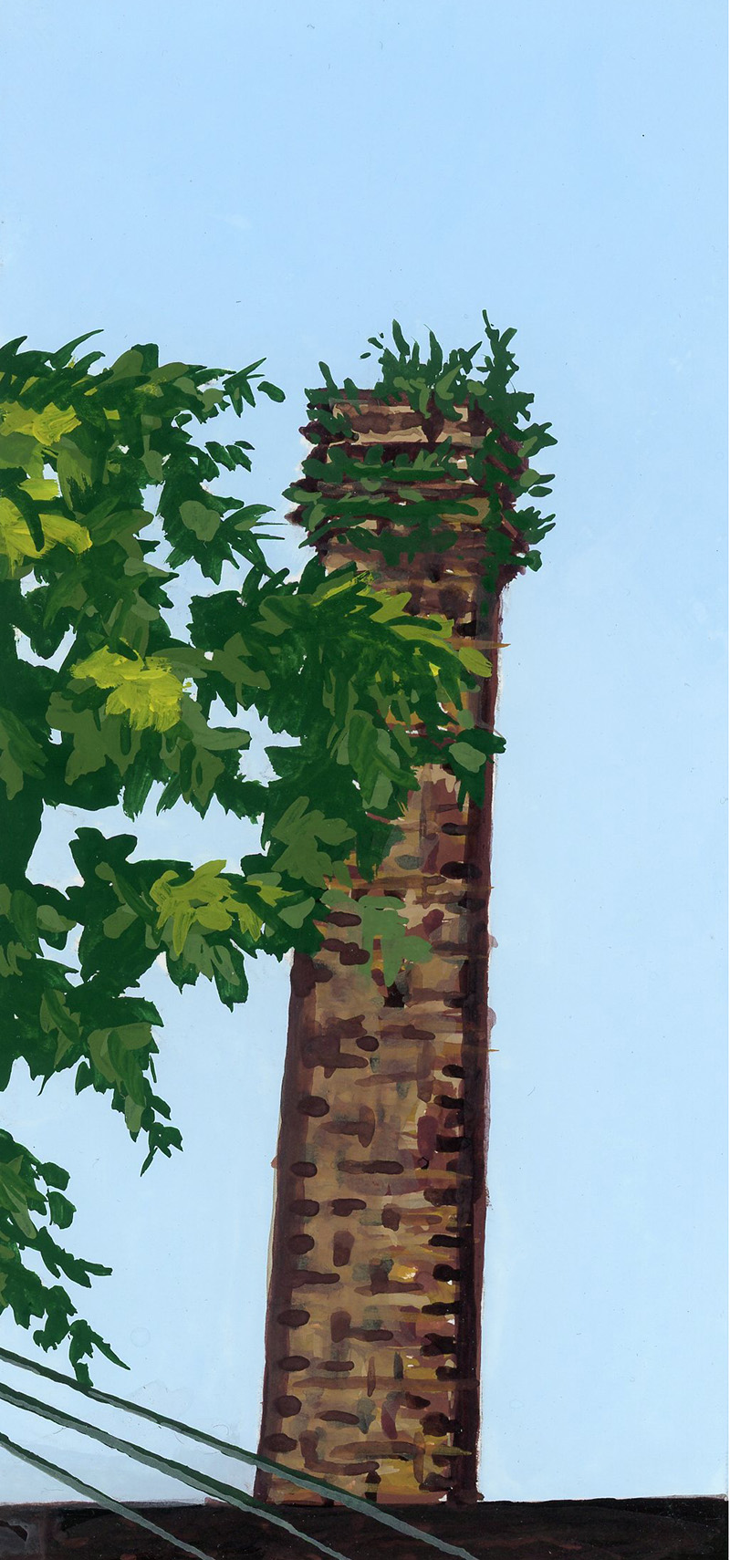old smoke stack