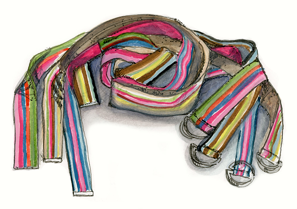 old stripey belts