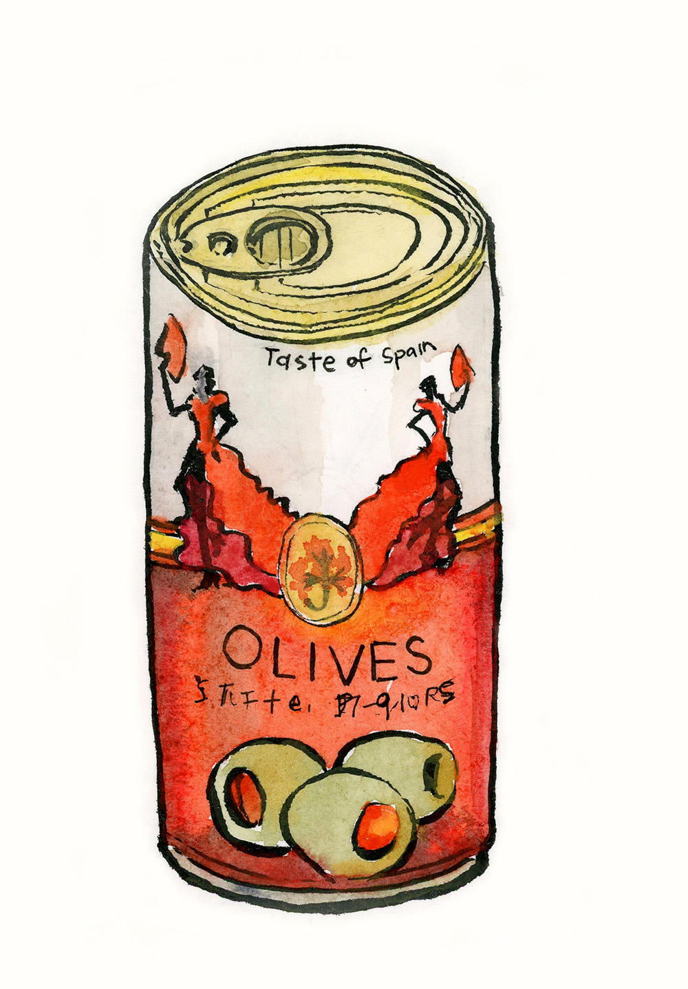 can of Taste of Spain olives