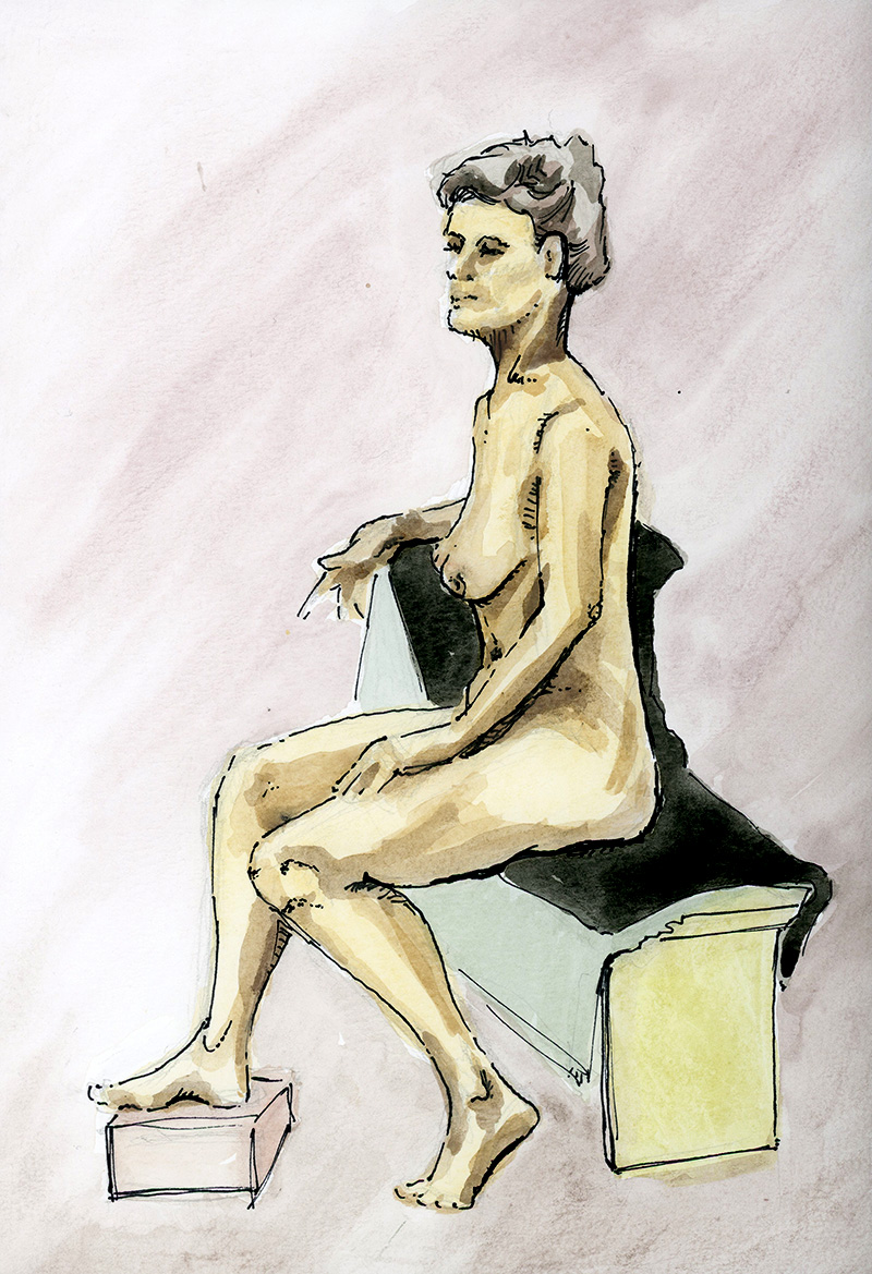 Marie life drawing