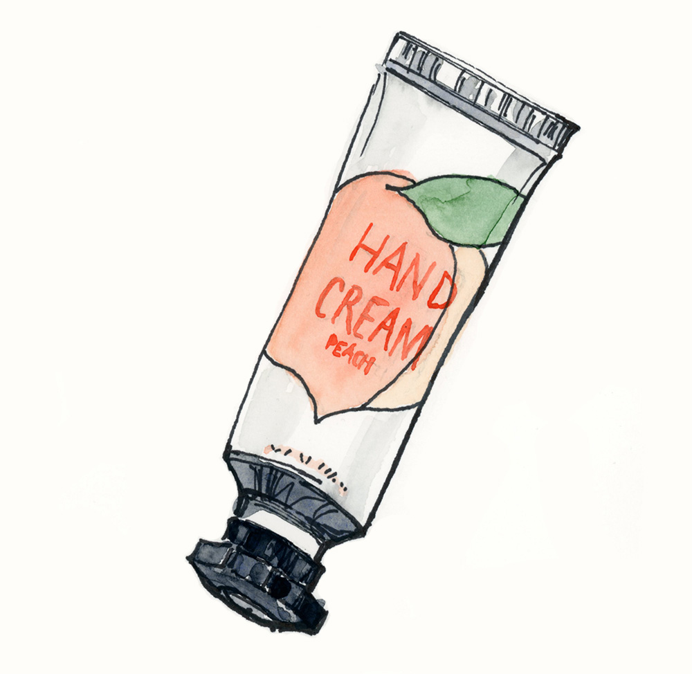 H&M peach hand cream
